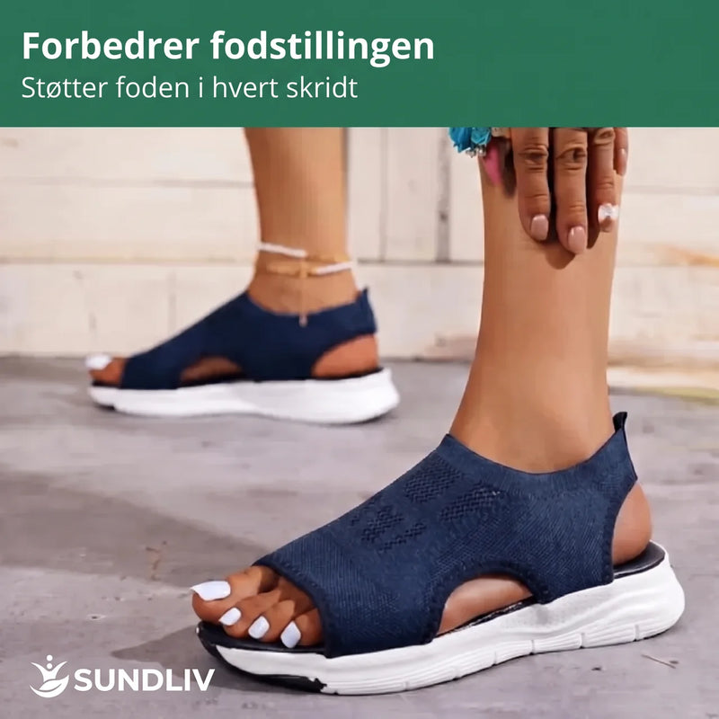 VelvaWalk - Sandaler Dame Lette og Åndbare med Skridsikker Sål