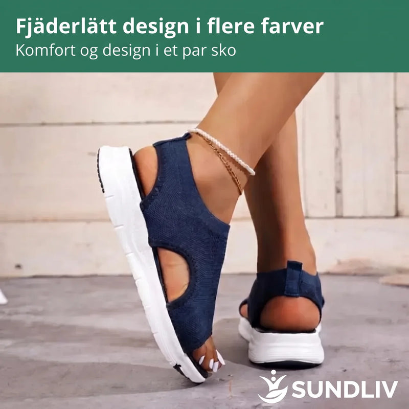VelvaWalk - Sandaler Dame Lette og Åndbare med Skridsikker Sål