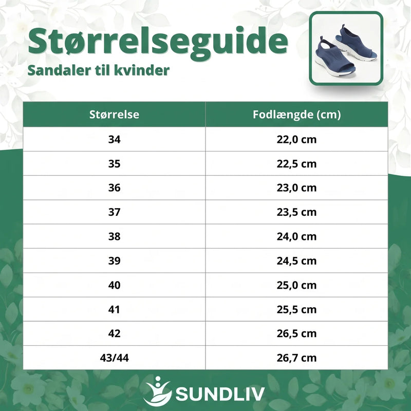 VelvaWalk - Sandaler Dame Lette og Åndbare med Skridsikker Sål