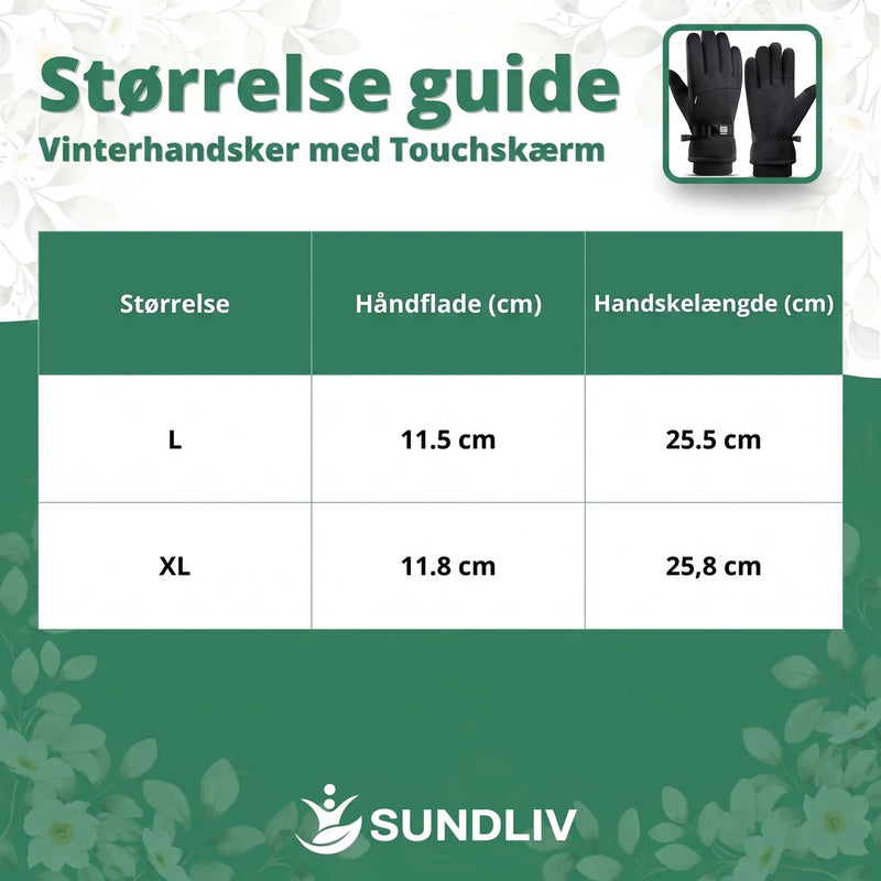 Vinterhandsker med Touchscreen Varme Handsker med Touchfunktion