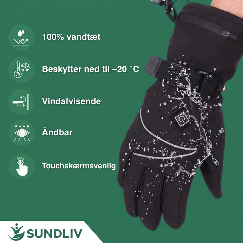 Vinterhandsker med Varme Elektriske Genopladelige Touchscreen