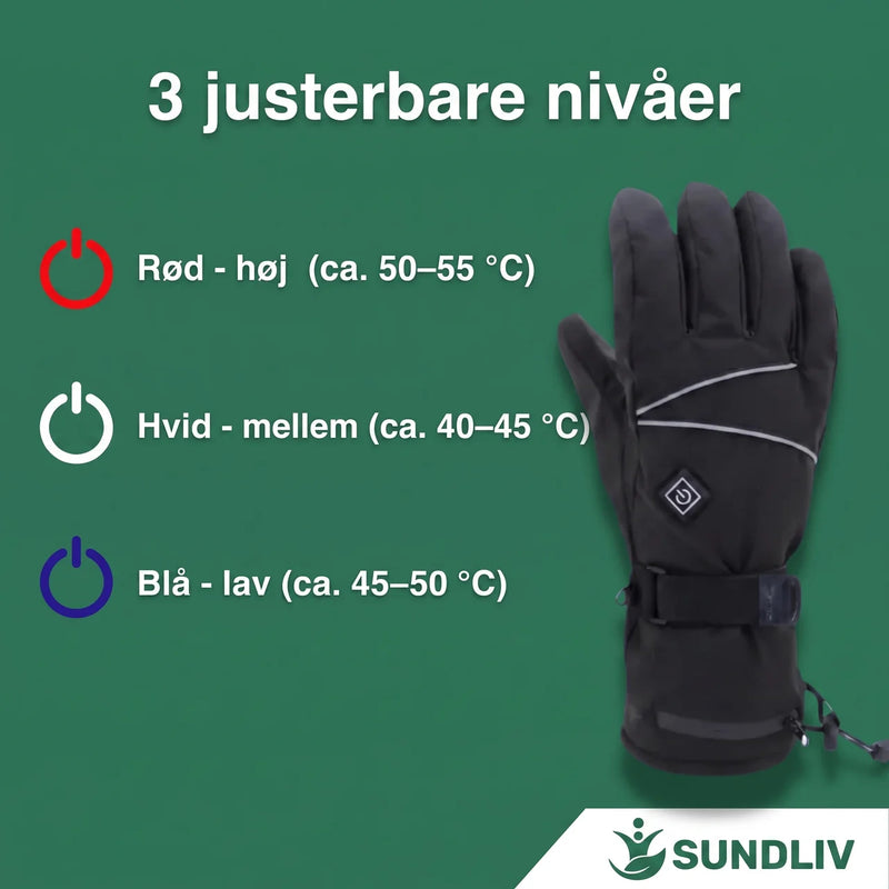 Vinterhandsker med Varme Elektriske Genopladelige Touchscreen