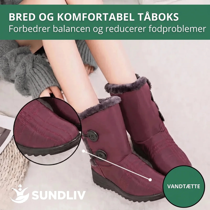 Vinterstøvler Dame Vandafvisende Varme Skridsikre Vinterstøvler