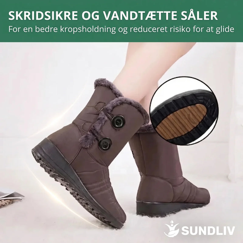 Vinterstøvler Dame Vandafvisende Varme Skridsikre Vinterstøvler