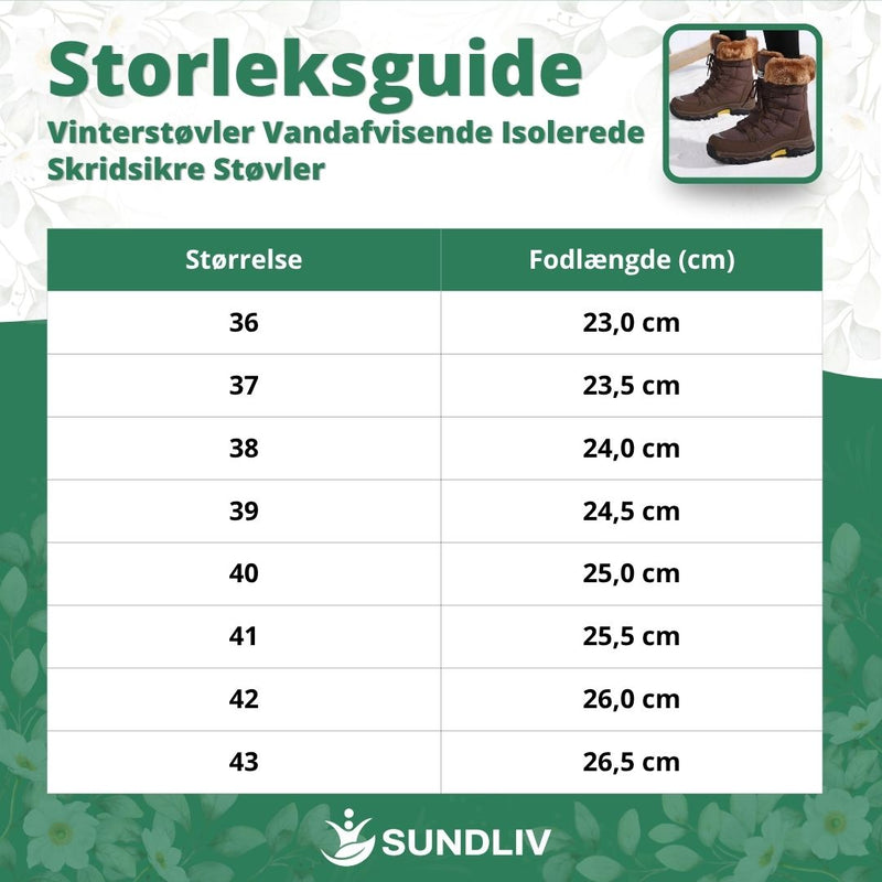 Vinterstøvler Vandafvisende Isolerede Skridsikre Støvler