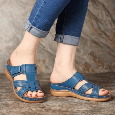 Slip-on Sandaler med Formet Indersål – Komfort og Stil til Kvinder
