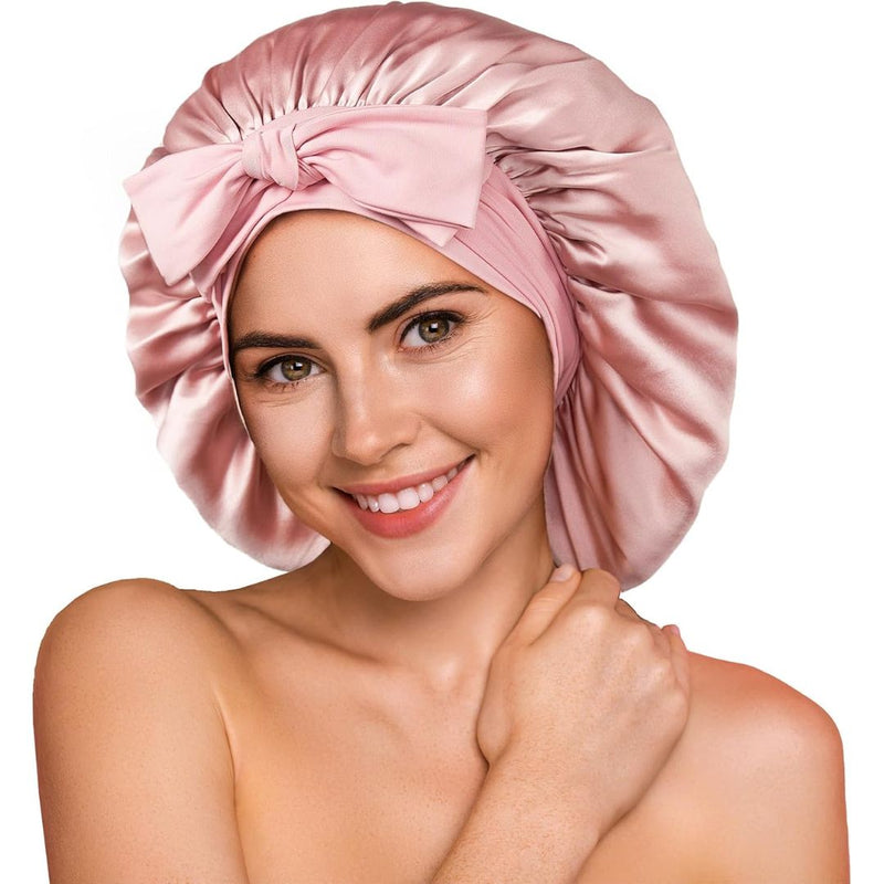 Silk Bonnets til Naturligt Hår Satin Hårhætte til Natbrug