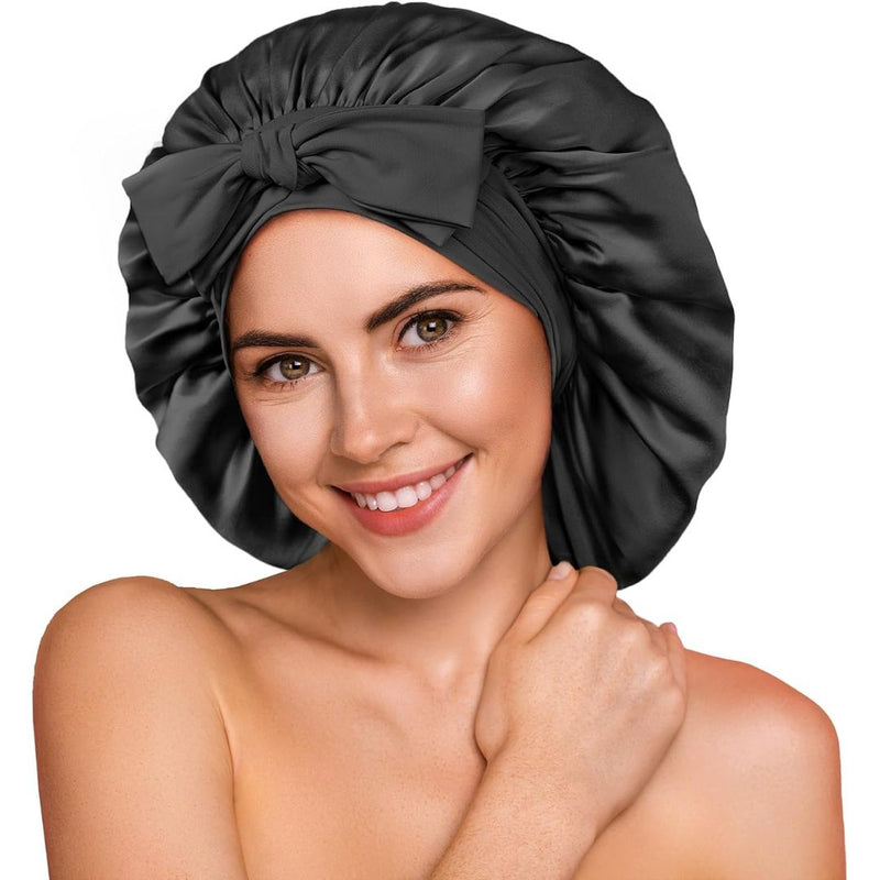 Silk Bonnets til Naturligt Hår Satin Hårhætte til Natbrug