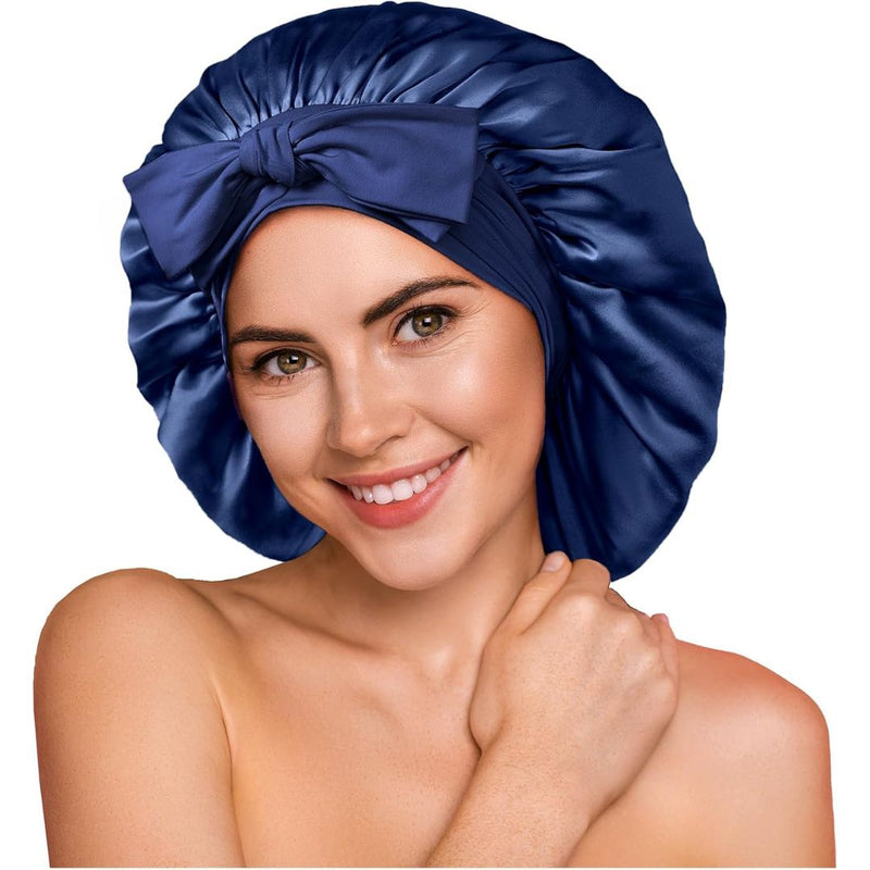 Silk Bonnets til Naturligt Hår Satin Hårhætte til Natbrug